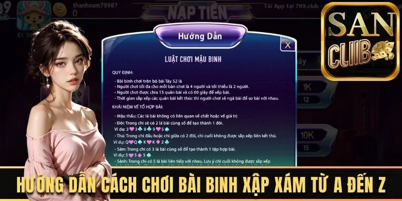 Hướng dẫn cách chơi bài binh xập xám từ A đến Z 