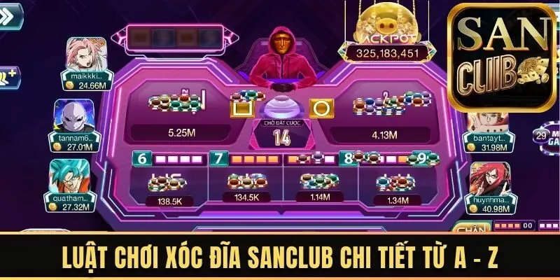 Luật chơi xóc đĩa Sanclub chi tiết từ A - Z