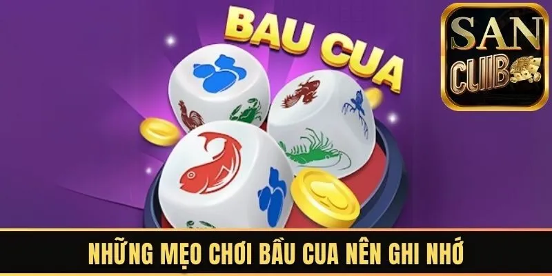 Những mẹo chơi bầu cua nên ghi nhớ