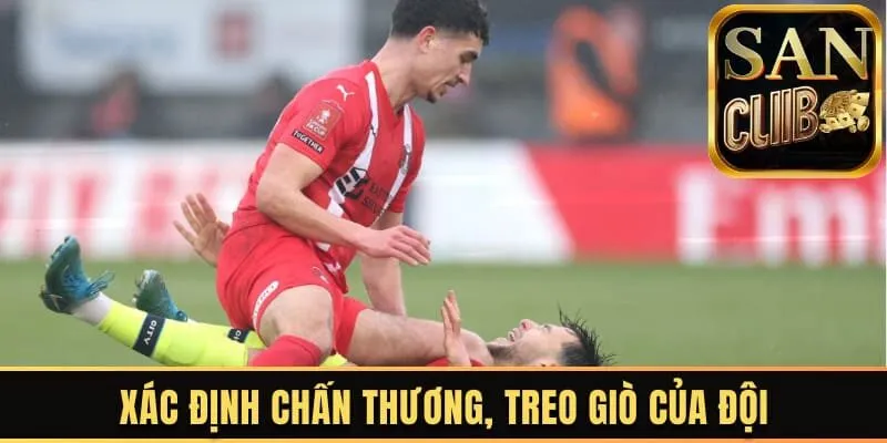 Xác định chấn thương, treo giò của đội